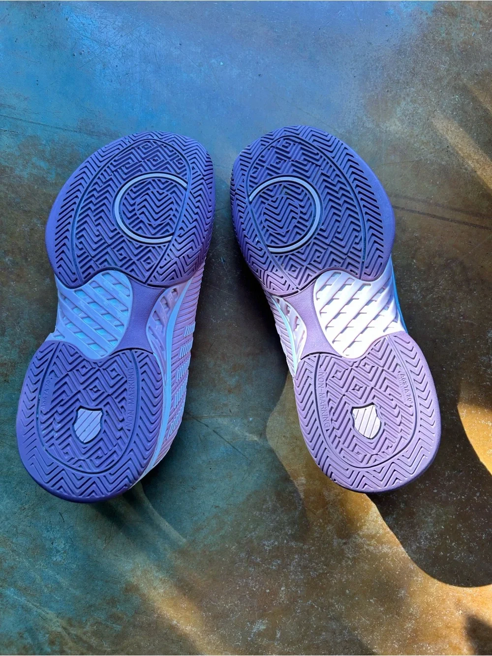 K-Swiss Women's Pink/Grape/Orchid Haze Tennis Sneakers in 9.5